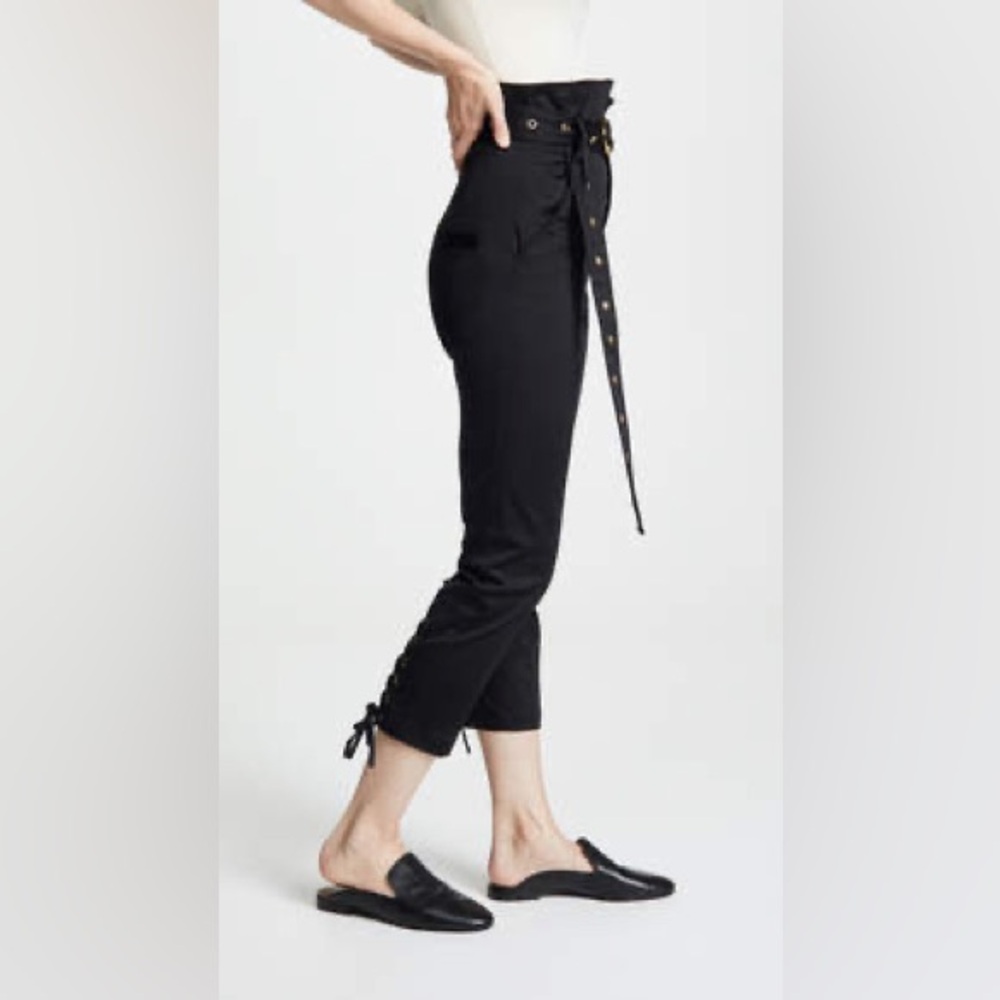 Marissa Webb Gia Twill Pant in Black 6 - Picture 2 of 12